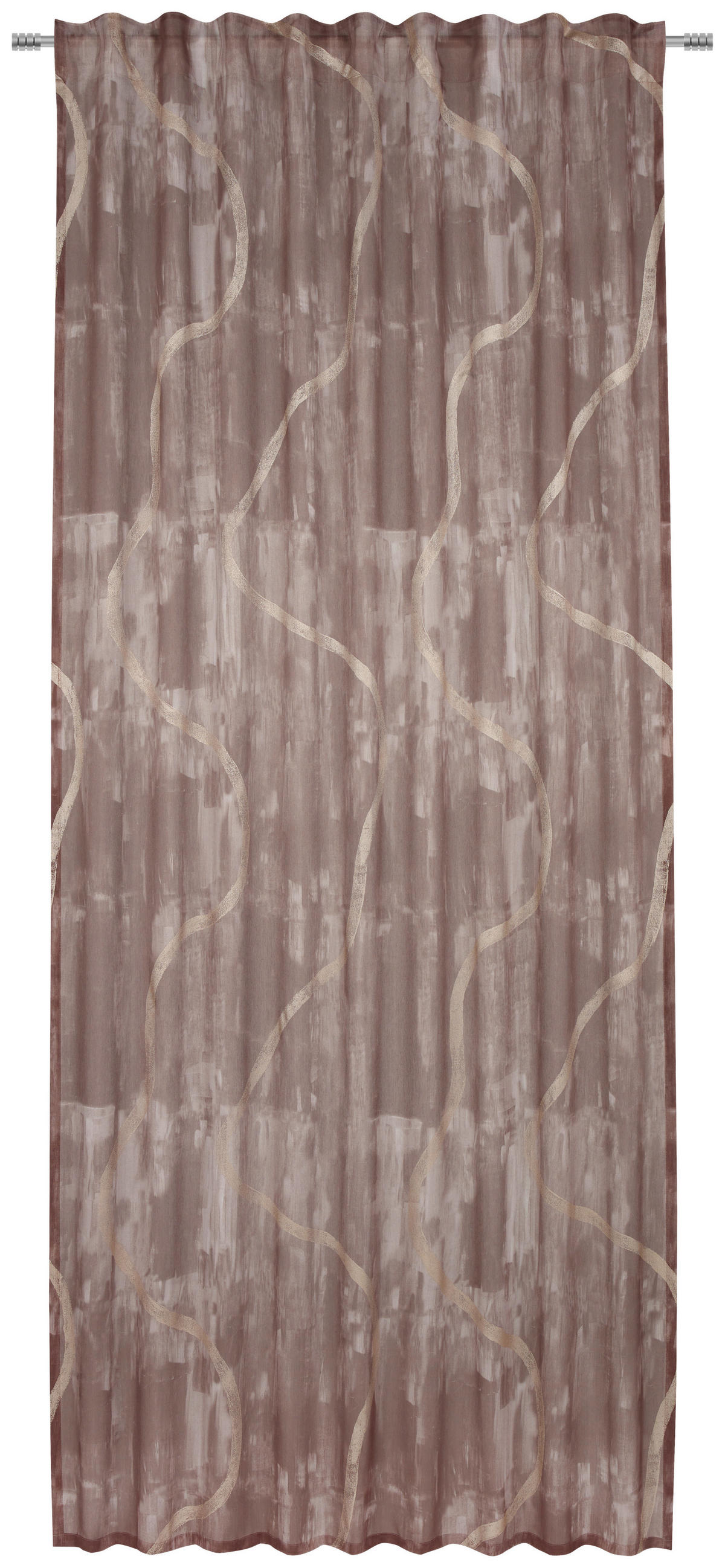 FERTIGVORHANG   140/245 cm   - Braun, KONVENTIONELL, Textil (140/245cm) - Ambiente