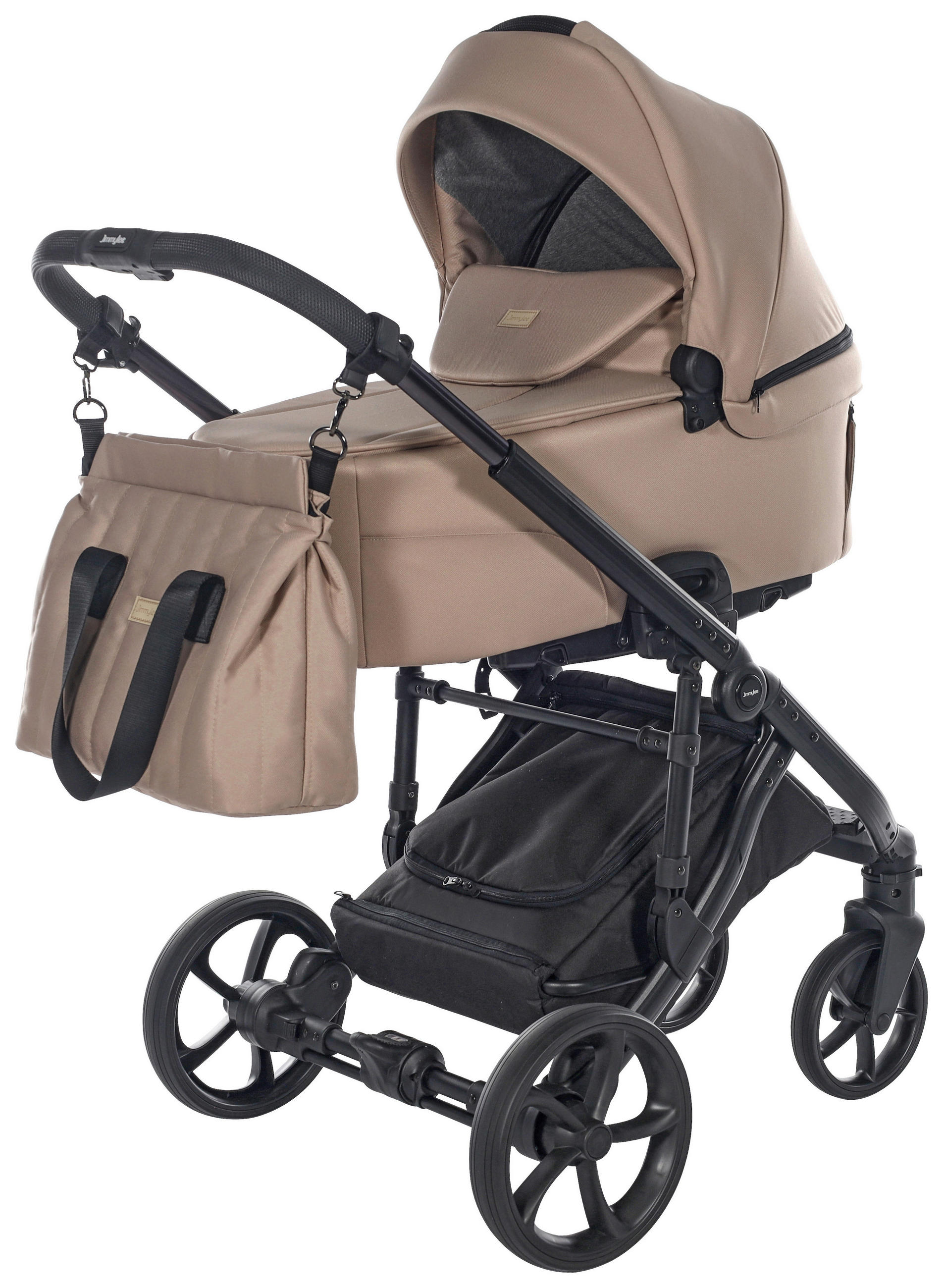 BARNVAGNSSET Easy Compact  - beige/svart, Basics, metall/textil (108/61/96cm) - Jimmylee