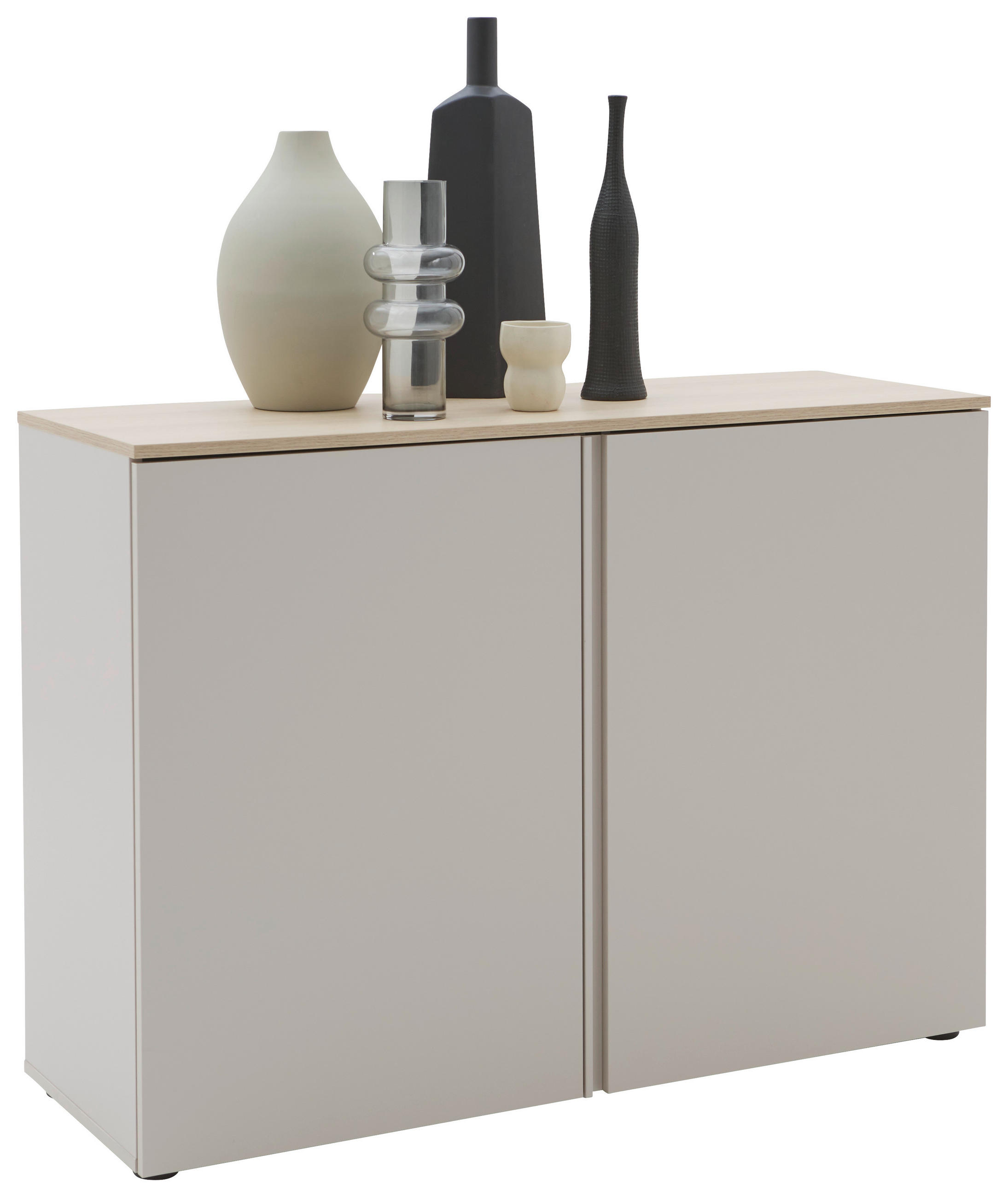 SIDEBOARD  120,2/89/43 cm  - Kaschmir/Eichefarben, Design, Holzwerkstoff/Kunststoff (120,2/89/43cm) - Voleo