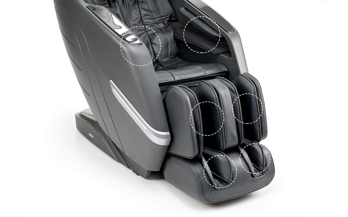 MASSAGESESSEL in Schwarz  - Schwarz, Basics, Kunststoff/Textil (77/114/169cm) - iRest