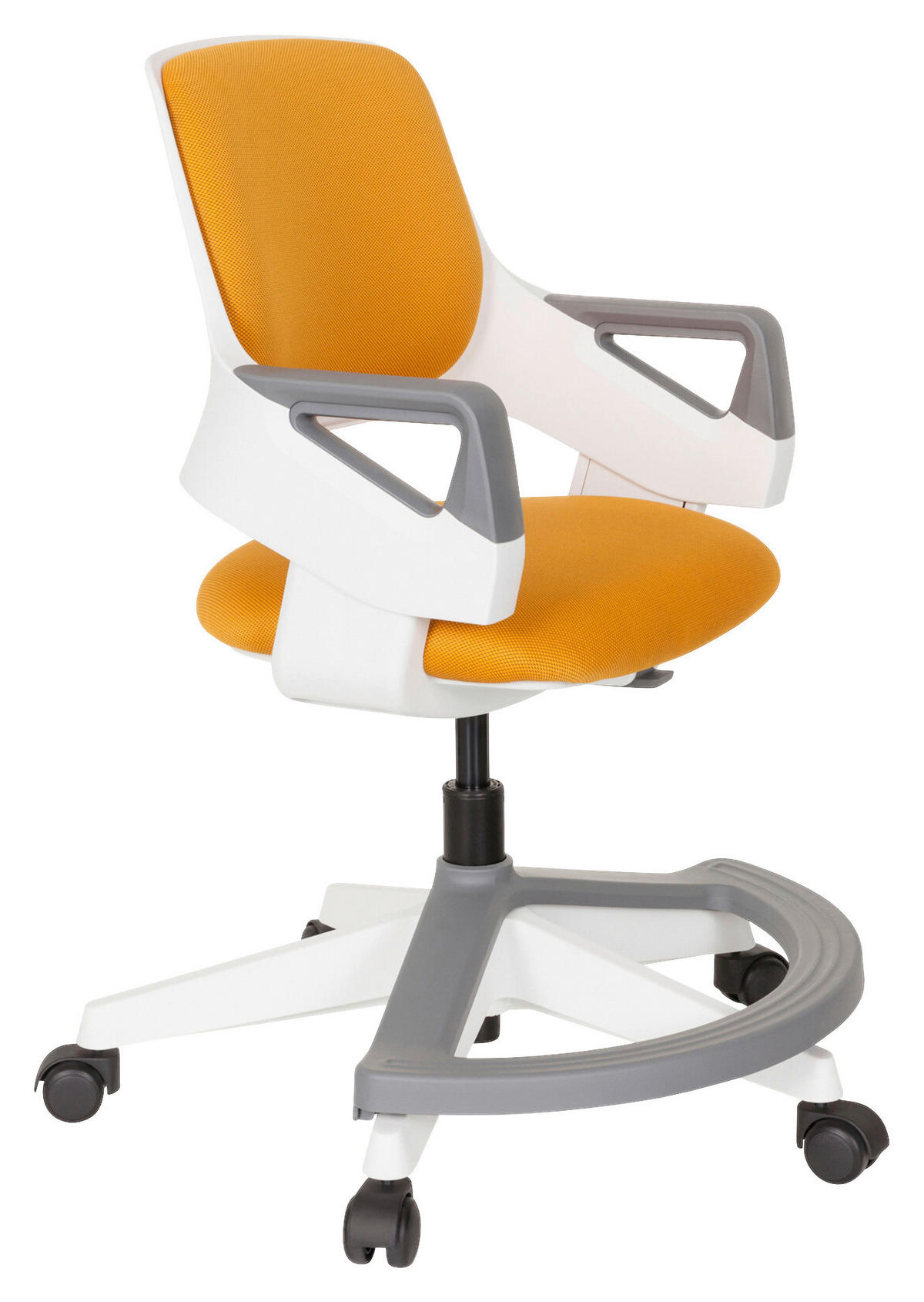 JUGENDDREHSTUHL Orange  - Weiß/Orange, Basics, Kunststoff (53/80-93/60cm) - MID.YOU