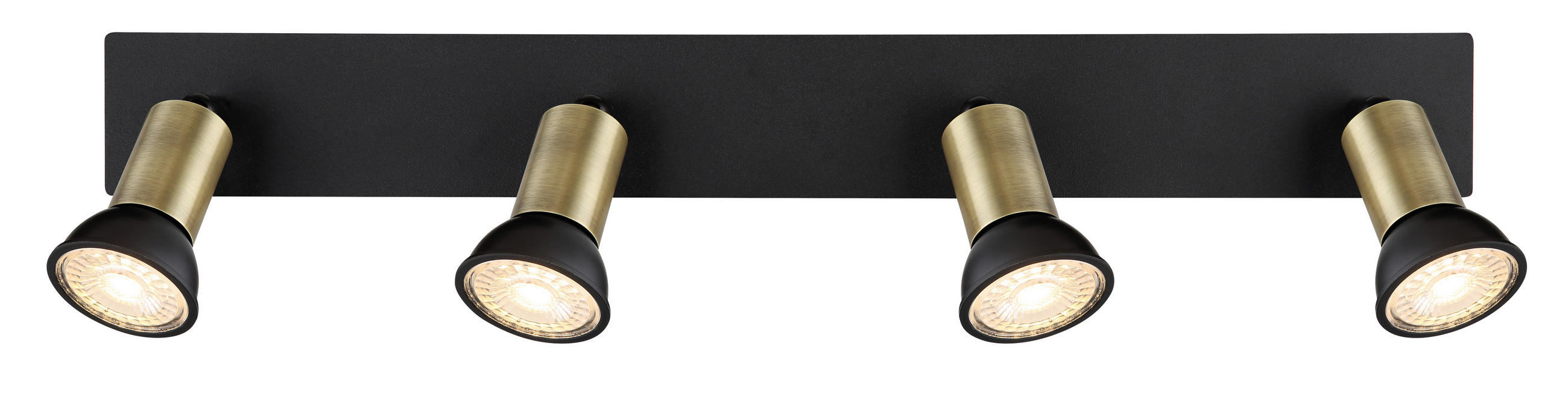 SPOTLIGHT Drew 50/6/9 cm   - svart/guldfärgad, Design, metall (50/6/9cm) - Globo