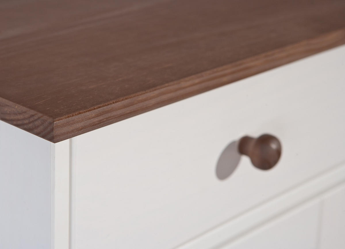 KOMMODE  in 90/86/45 cm  - Weiß/Braun, LIFESTYLE, Holz (90/86/45cm) - MID.YOU