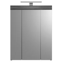 OMARA Z OGLEDALOM 60/79/18 cm  - siva/bela, Moderno, leseni material (60/79/18cm) - MID.YOU