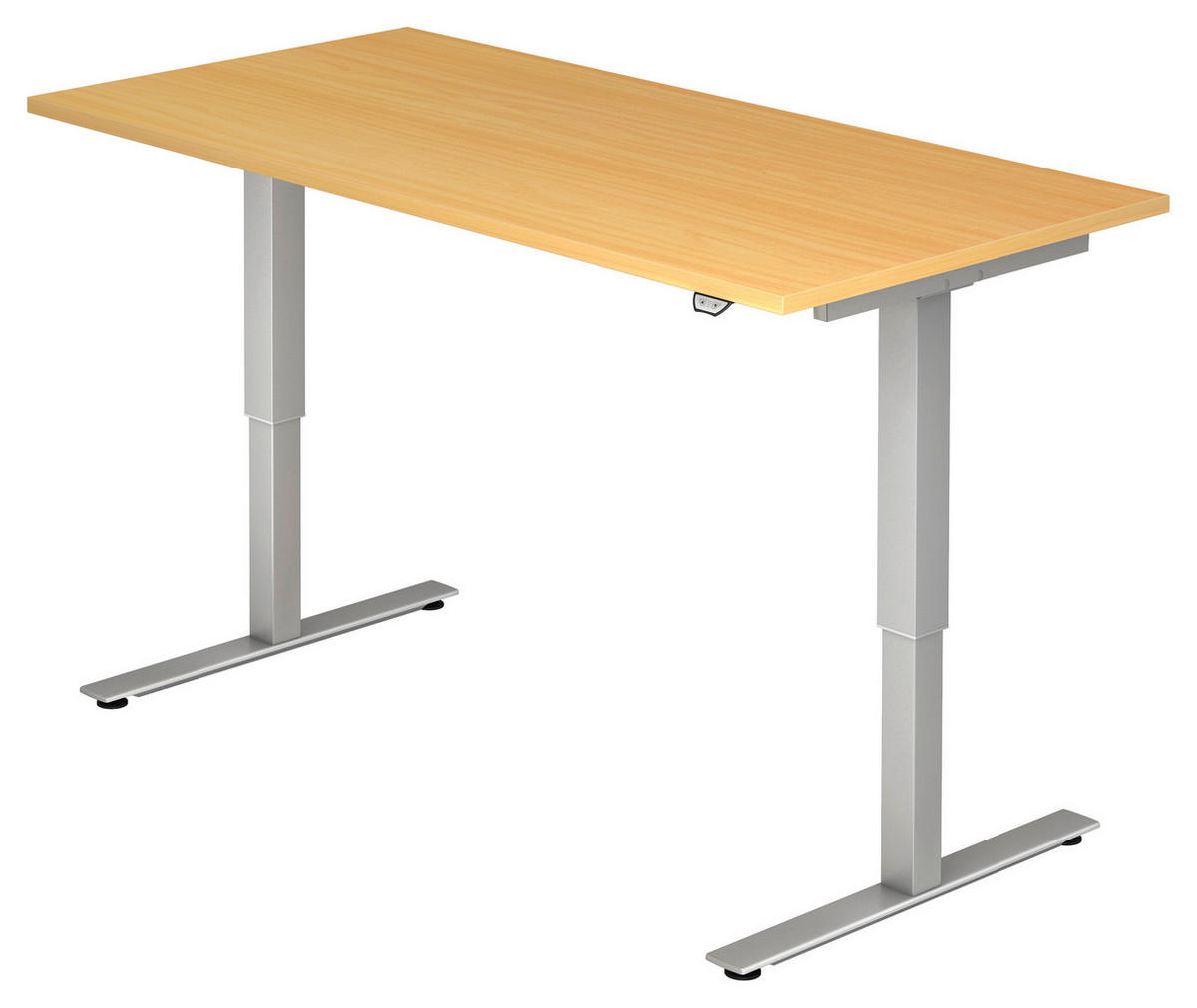 SCHREIBTISCH 160/80/72-119 cm in Buchefarben von VENDA