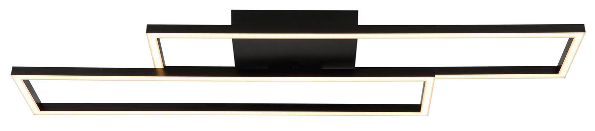 LED-DECKENLEUCHTE     - Weiss/Schwarz, Basics, Kunststoff (80/22/5,6cm) - Globo