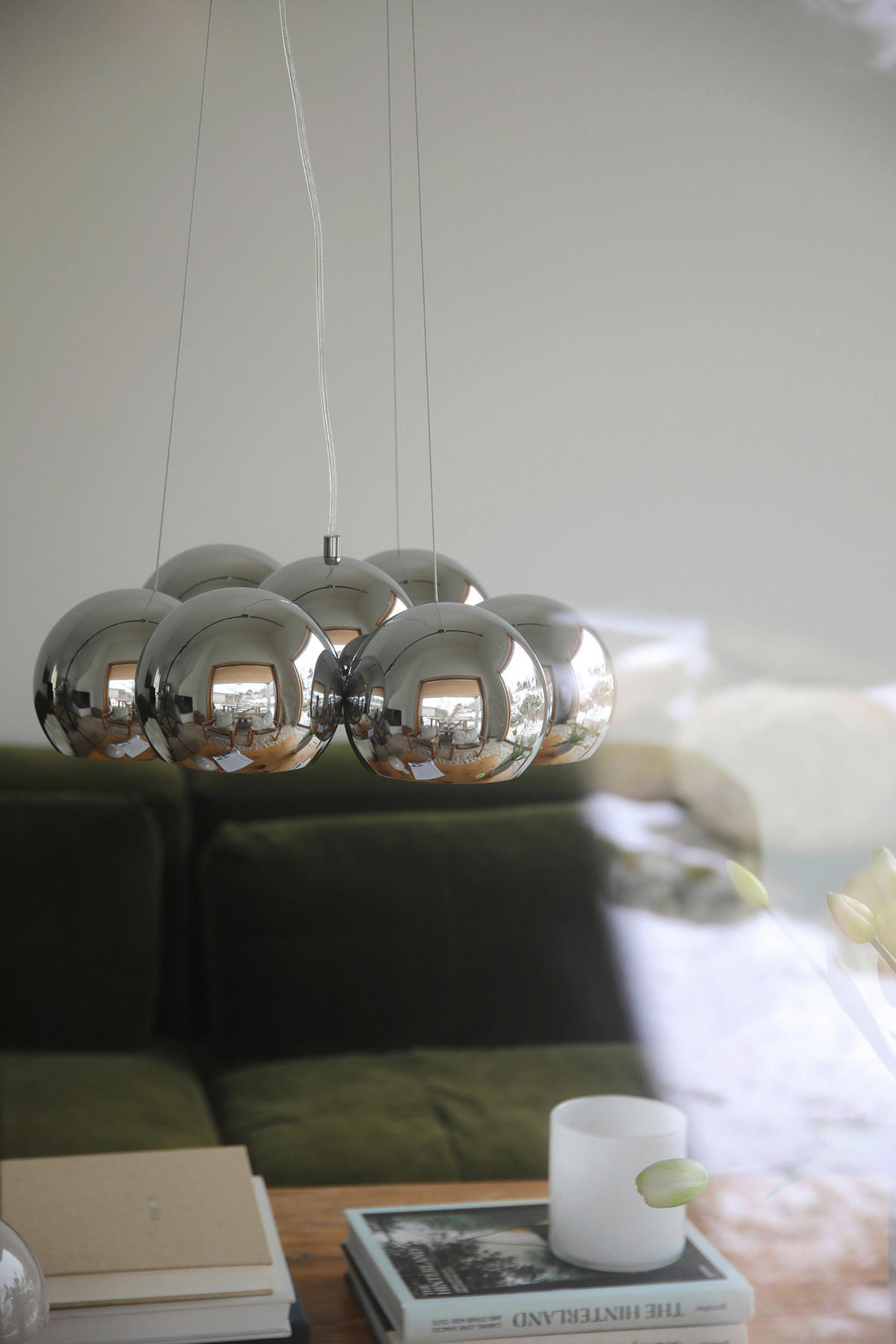 PENDELLEUCHTE Cupolo 45/15/45 cm  - Chromfarben, Basics, Metall (45/15/45cm) - Markslöjd