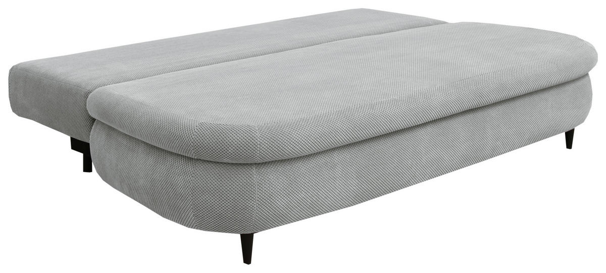 TROSJED NA RAZVLAČENJE tekstil  svijetlo siva    - svijetlo siva/crna, Design, tekstil (213/89/105cm) - Novel