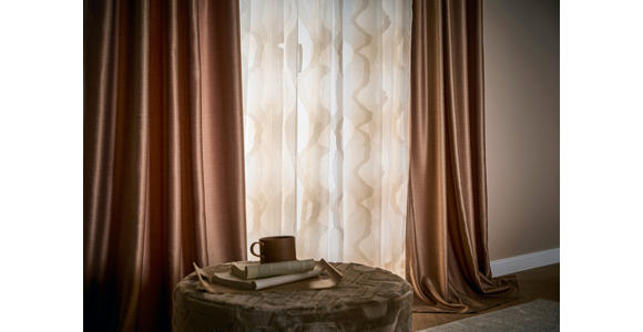 FERTIGVORHANG  blickdicht   140/260 cm  - Braun, Design, Textil (140/260cm) - Dieter Knoll