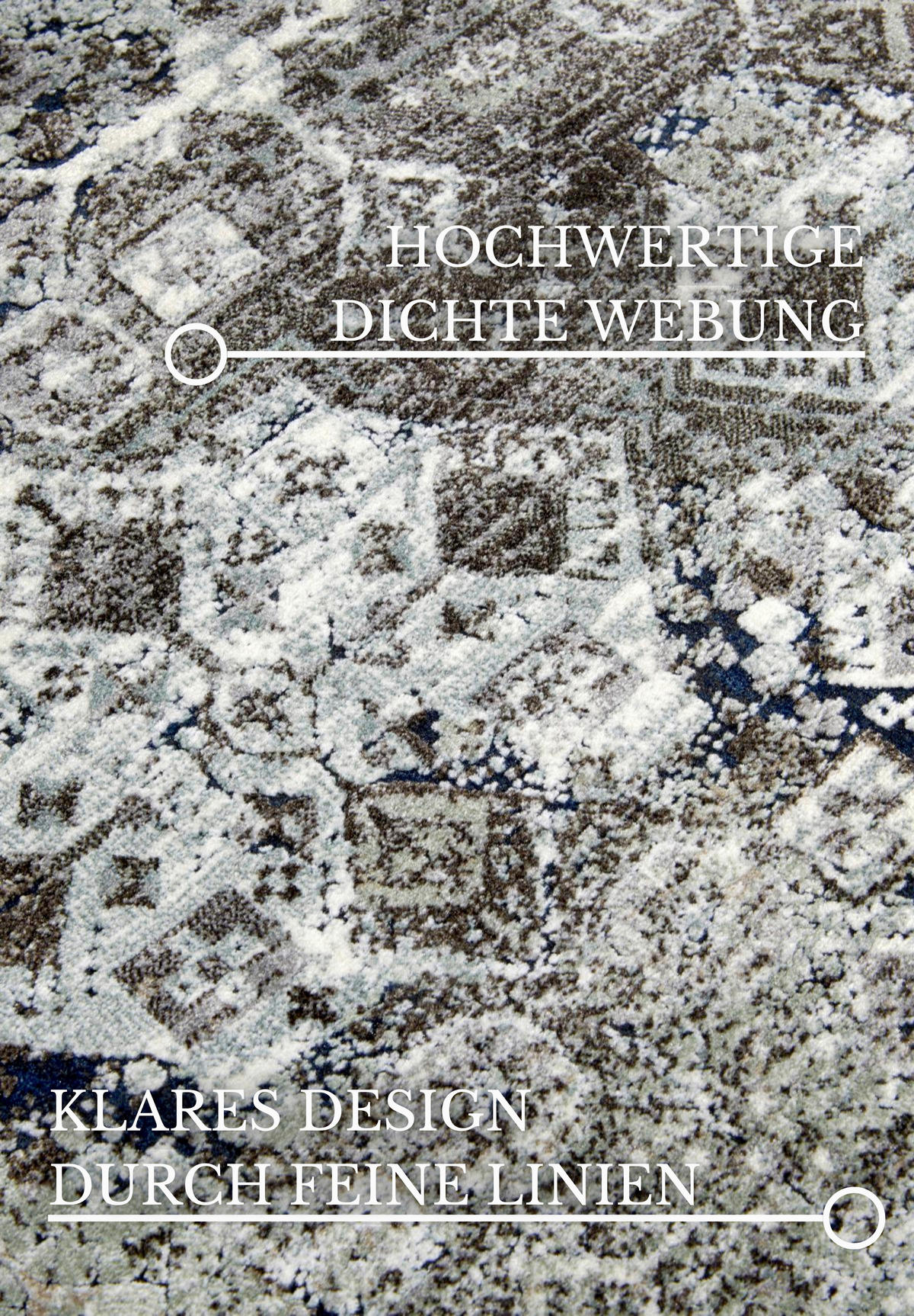 VINTAGE-TEPPICH 115/170 cm Kollektion 1809 Salbeigrün, Anthrazit  - Salbeigrün/Anthrazit, Design, Kunststoff/Textil (115/170cm) - Villeroy & Boch