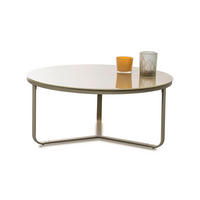 COUCHTISCH in Metall 80/80/35 cm  - Creme, Design, Glas/Metall (80/80/35cm) - Xora