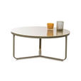 COUCHTISCH in Metall 80/80/35 cm  - Creme, Design, Glas/Metall (80/80/35cm) - Xora