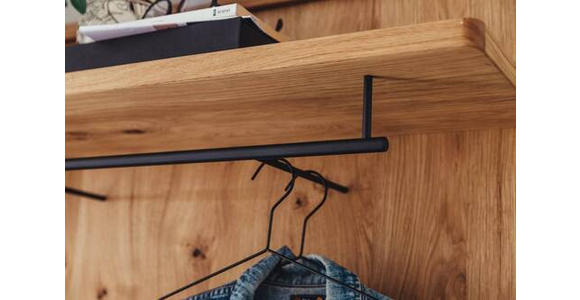 GARDEROBE in 175/208/37 cm - Wildeiche, Natur, Holz/Holzwerkstoff (175/208/37cm) - Waldwelt