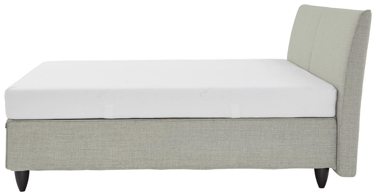 BOXSPRINGBETT 200/200 cm  in Grau  - Schwarz/Grau, Design, Holzwerkstoff/Kunststoff (200/200cm) - RUF Betten