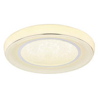 LED-TAKLAMPA 30 W 66/9 cm  - klar/vit, Basics, metall/plast (66/9cm) - Globo