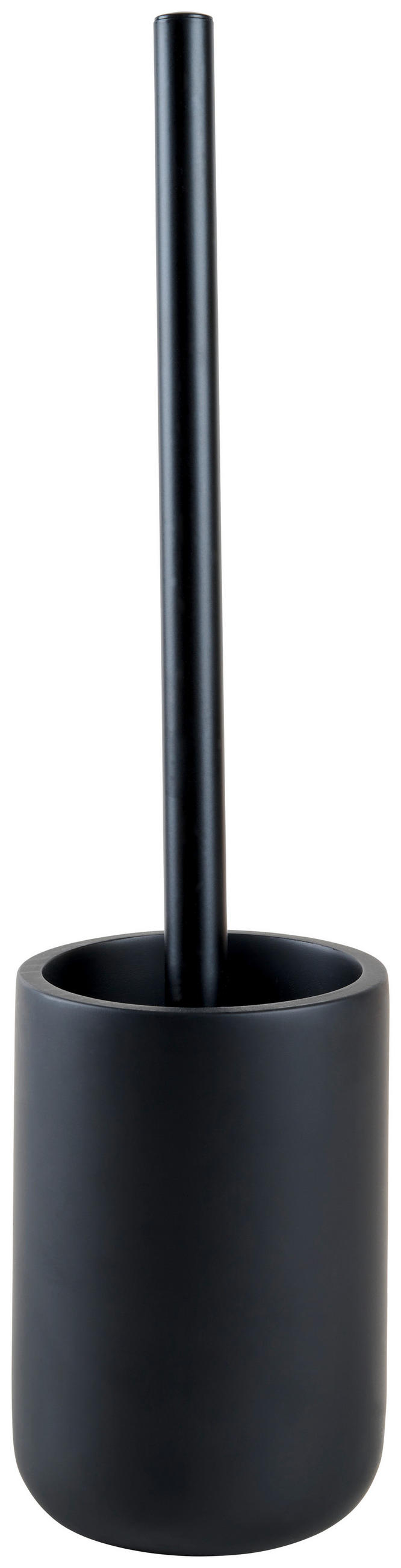 WC-BÜRSTE in Metall, Kunststoff  Kunststoff   - Schwarz, Trend, Kunststoff/Metall (9,3/36,8cm) - Homeware