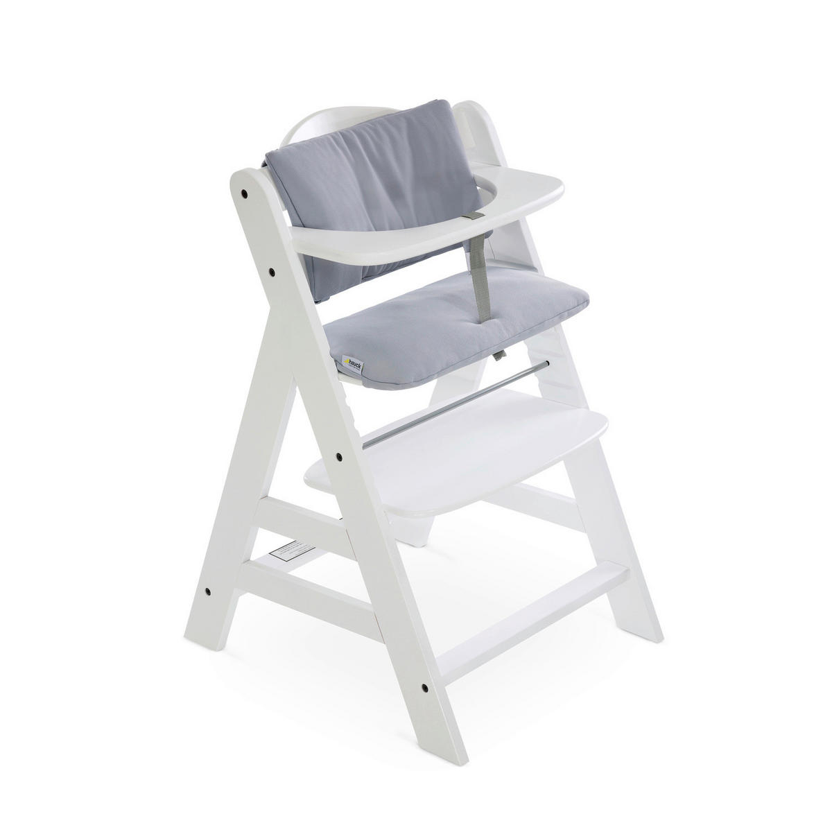 HOCHSTUHLEINLAGE Highchairpad Deluxe  - Grau, Basics, Textil (44/24cm) - Hauck