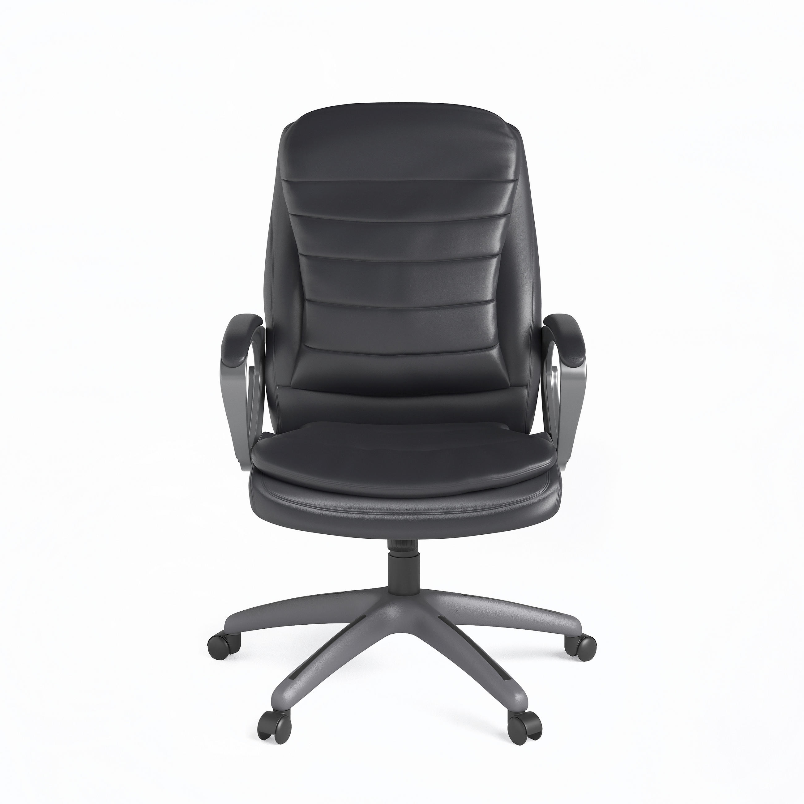 DREHSTUHL  in Schwarz  - Schwarz, Design, Leder/Holz (63/116/76cm) - MID.YOU