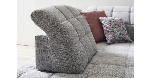 ECKSOFA  in Webstoff Grau  216/302 cm  - Schwarz/Grau, Design, Holz/Textil (216/302cm) - Xora
