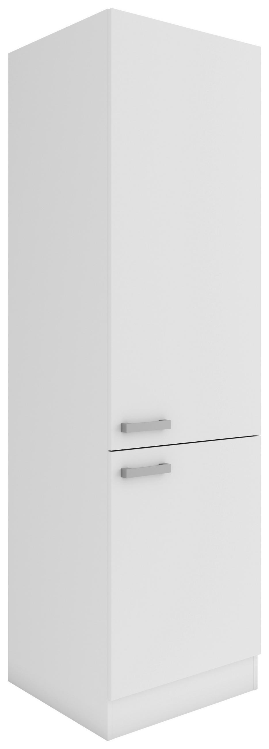 APOTHEKERSCHRANK 60/206,8/57,1 cm  in Weiß  - Alufarben/Weiß, Basics, Holzwerkstoff/Metall (60/206,8/57,1cm) - Optifit