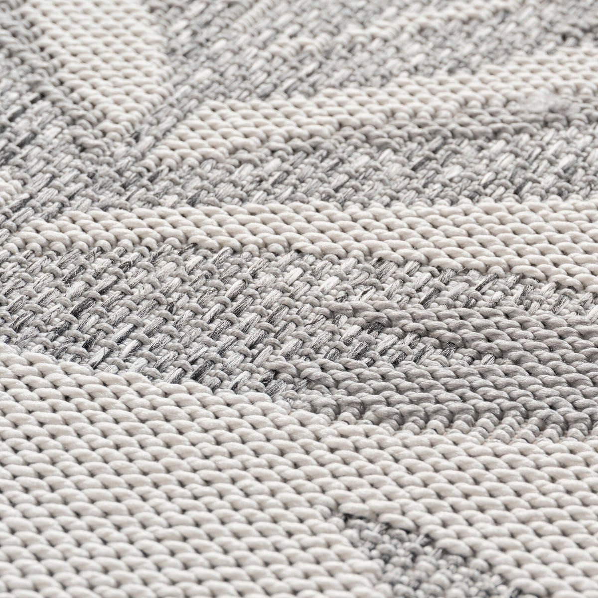 OUTDOORTEPPICH  Wohnzimmer 160 cm DESERT Grau rund  - Grau, Design, Textil (160cm) - Ayyildiz 