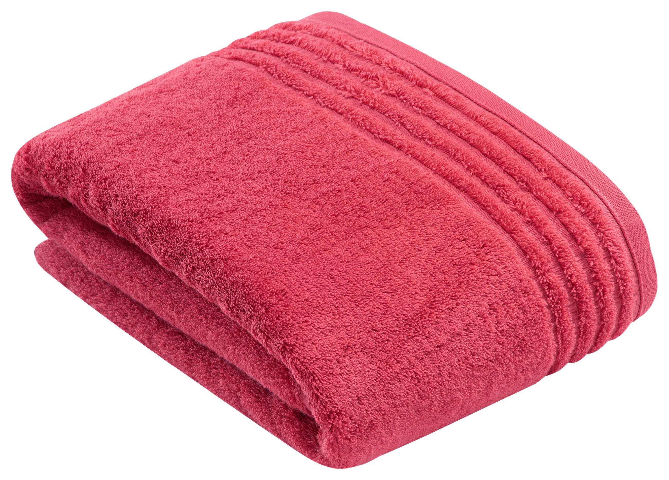 BADETUCH Vienna Style Supersoft NOS Vossen Wäsche Rosa 160/80 cm  - Rosa, Basics, Textil (160/80cm) - Vossen