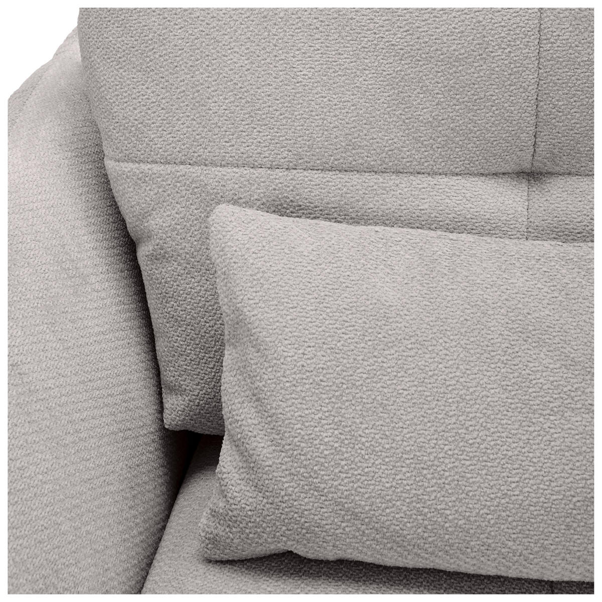 SESSEL in Webstoff Hellgrau  - Hellgrau/Schwarz, KONVENTIONELL, Textil/Metall (112/88/120cm) - Carryhome