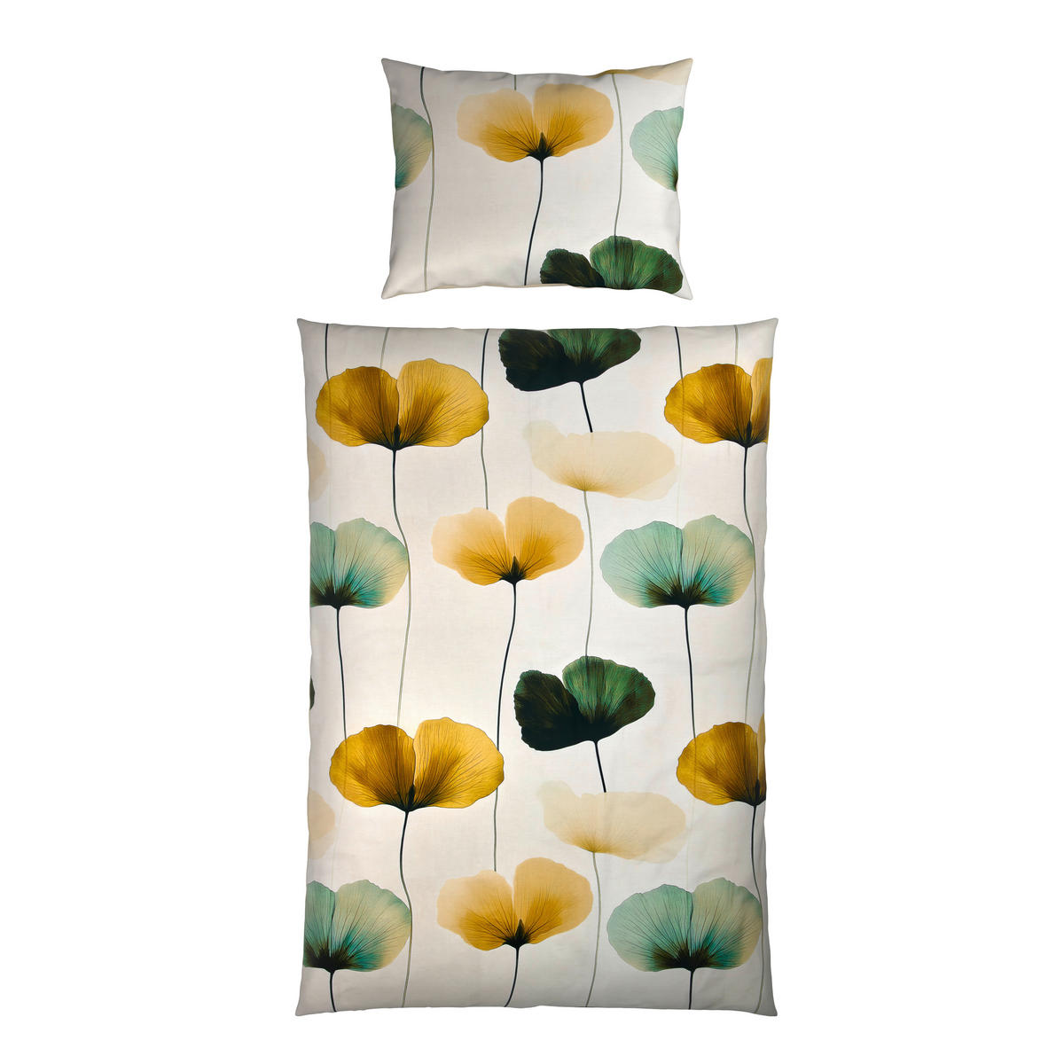 BETTWÄSCHE Satin 140/200 cm  - Hellgrün, Basics, Textil (140/200cm) - Essenza