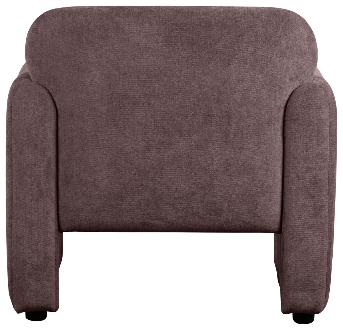 SESSEL in Samt Dunkelrot  - Schwarz/Dunkelrot, Design, Kunststoff/Textil (83/83/76cm) - MID.YOU