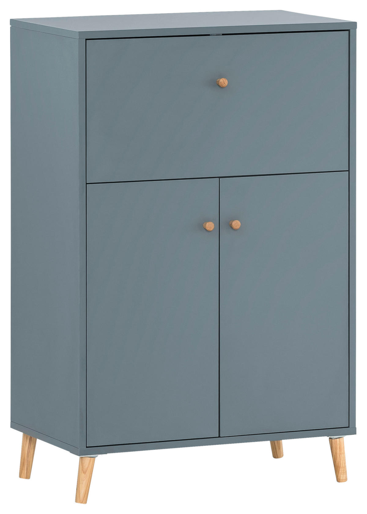 SEKRETÄR  in verschiedenen Holz-Dekoren erhältlich  - Blau/Weiß, MODERN, Holz/Holzwerkstoff (65,2/101,7/39cm) - MID.YOU