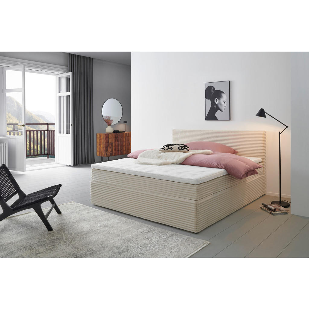 P & B AMERICKÁ POSTEĽ, 180/200 cm, krémová