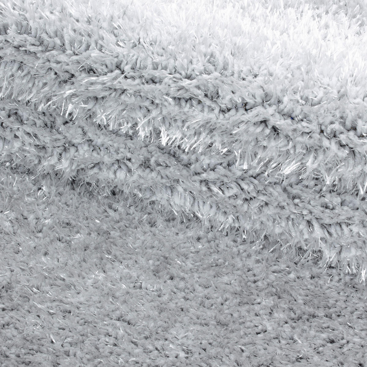 HOCHFLORTEPPICH 80 cm Brilliant 4200 silber Silberfarben  - Silberfarben, Basics, Textil (80cm)