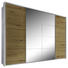 SCHIEBETÜRENSCHRANK in Weiß, Eichefarben - Eichefarben/Alufarben, KONVENTIONELL, Glas/Holzwerkstoff (325/230/60cm) - Xora SCHIEBETÜRENSCHRANK in Weiß, Eichefarben - Eichefarben/Alufarben, KONVENTIONELL, Glas/Holzwerkstoff (325/230/60cm) - Xora