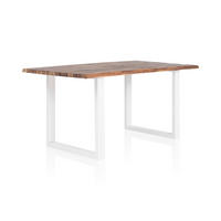 ESSTISCH - Weiß/Naturfarben, MODERN, Holz/Metall (180/90/75cm) - Livetastic