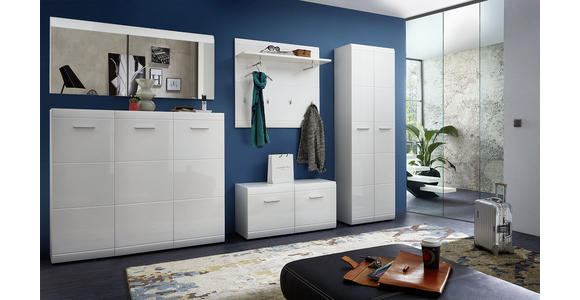 GARDEROBE 5-teilig in 319/197/36 cm - Weiß, Design, Holzwerkstoff (319/197/36cm) - Carryhome