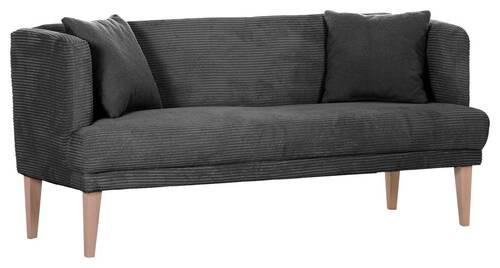 SITZBANK 170/83/70 cm Cord Eichefarben, Grau, Anthrazit Holz  - Eichefarben/Anthrazit, Design, Holz/Textil (170/83/70cm) - Landscape