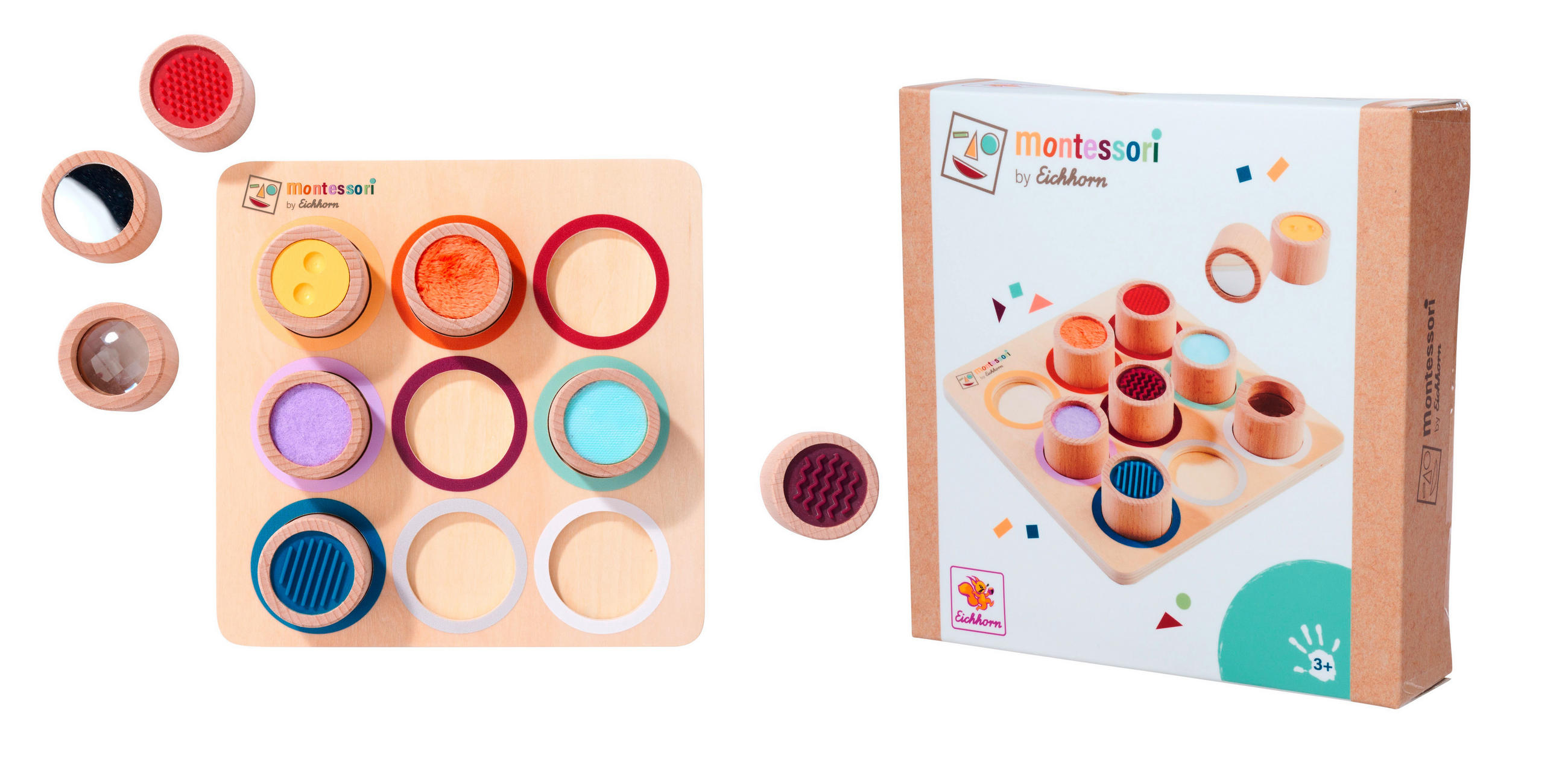 LERNSPIEL  - Multicolor, Basics, Holz (5/19,5/19,5cm) - Eichhorn