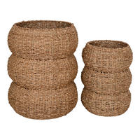KORBSET - Hellbraun, Basics, Naturmaterialien (35/45/35cm)