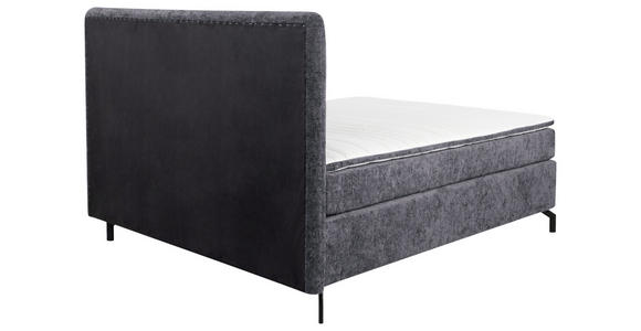 BOXSPRINGBETT 180/200 cm  in Anthrazit  - Anthrazit/Schwarz, Design, Textil/Metall (180/200cm) - Esposa