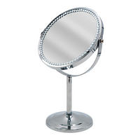 SCHMINKSPIEGEL 20/30/18,5 cm  - Chromfarben, Basics, Glas/Metall (20/30/18,5cm) - Sadena