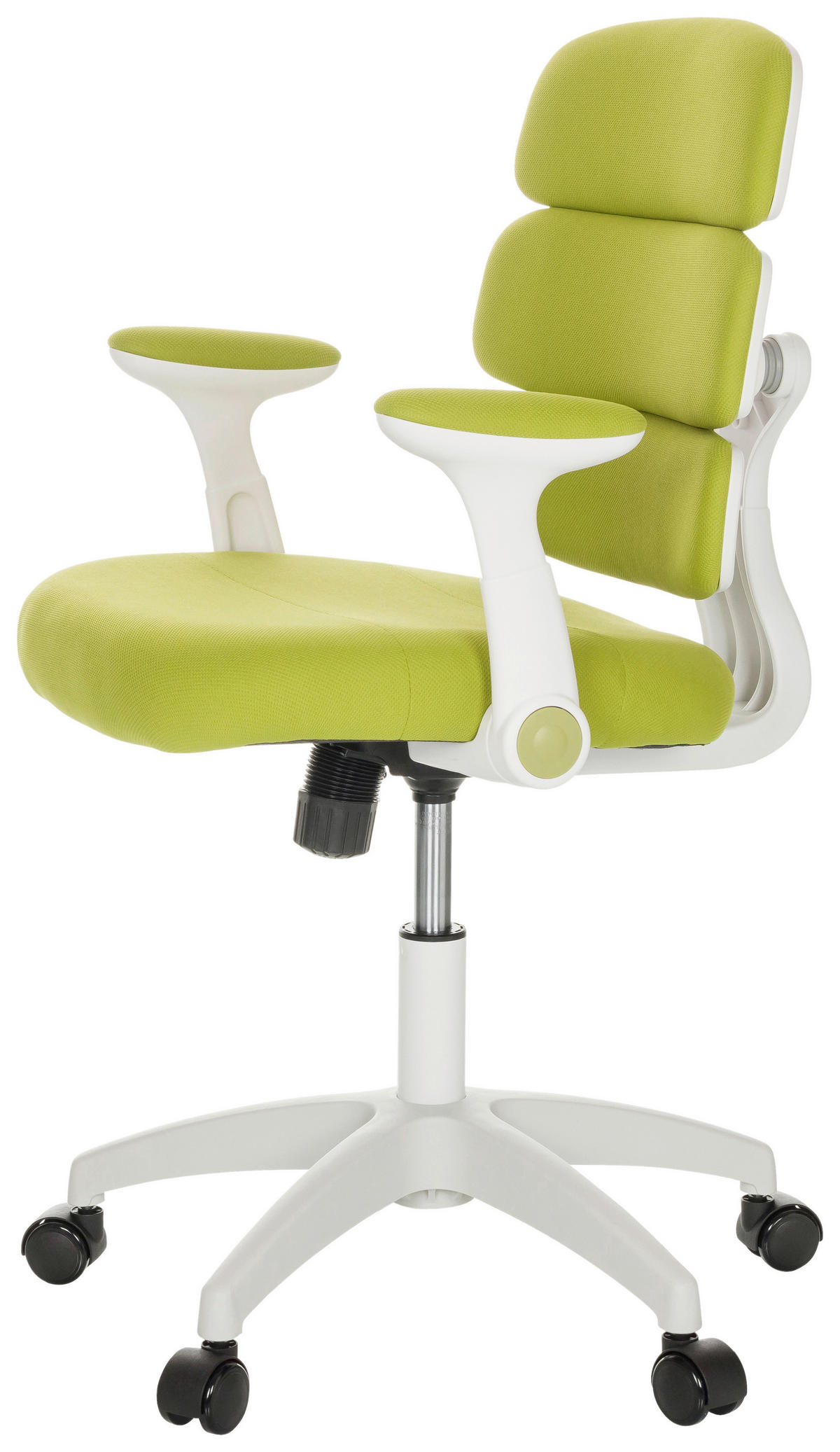 MLADINSKI VRTLJIVI STOL tekstil zelena  - bela/zelena, Basics, umetna masa/tekstil (62/86-97/62cm) - MID.YOU