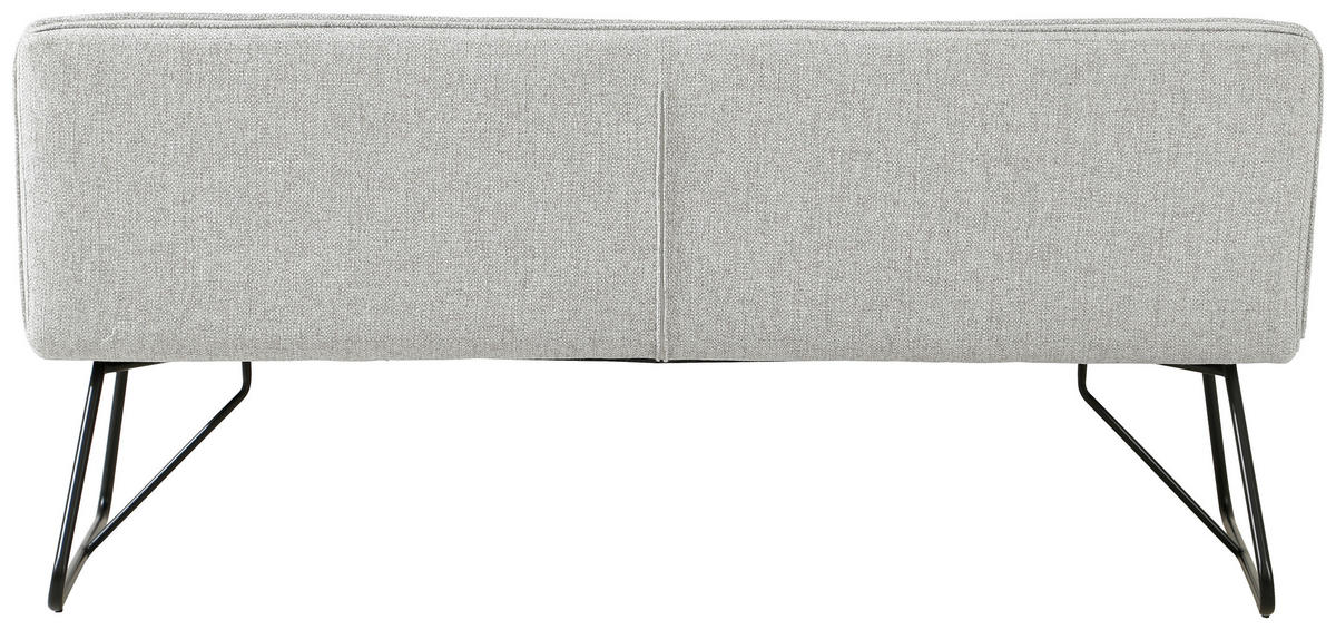 SITZBANK Metall, Textil Schwarz, Beige  - Beige/Schwarz, Design, Textil/Metall (180/84/65cm) - Carryhome