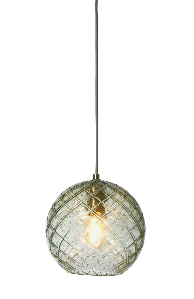 ZÁVĚSNÉ SVÍTIDLO, 22/22 cm  - zelená, Trend, sklo (22/22cm) - It's about Romi