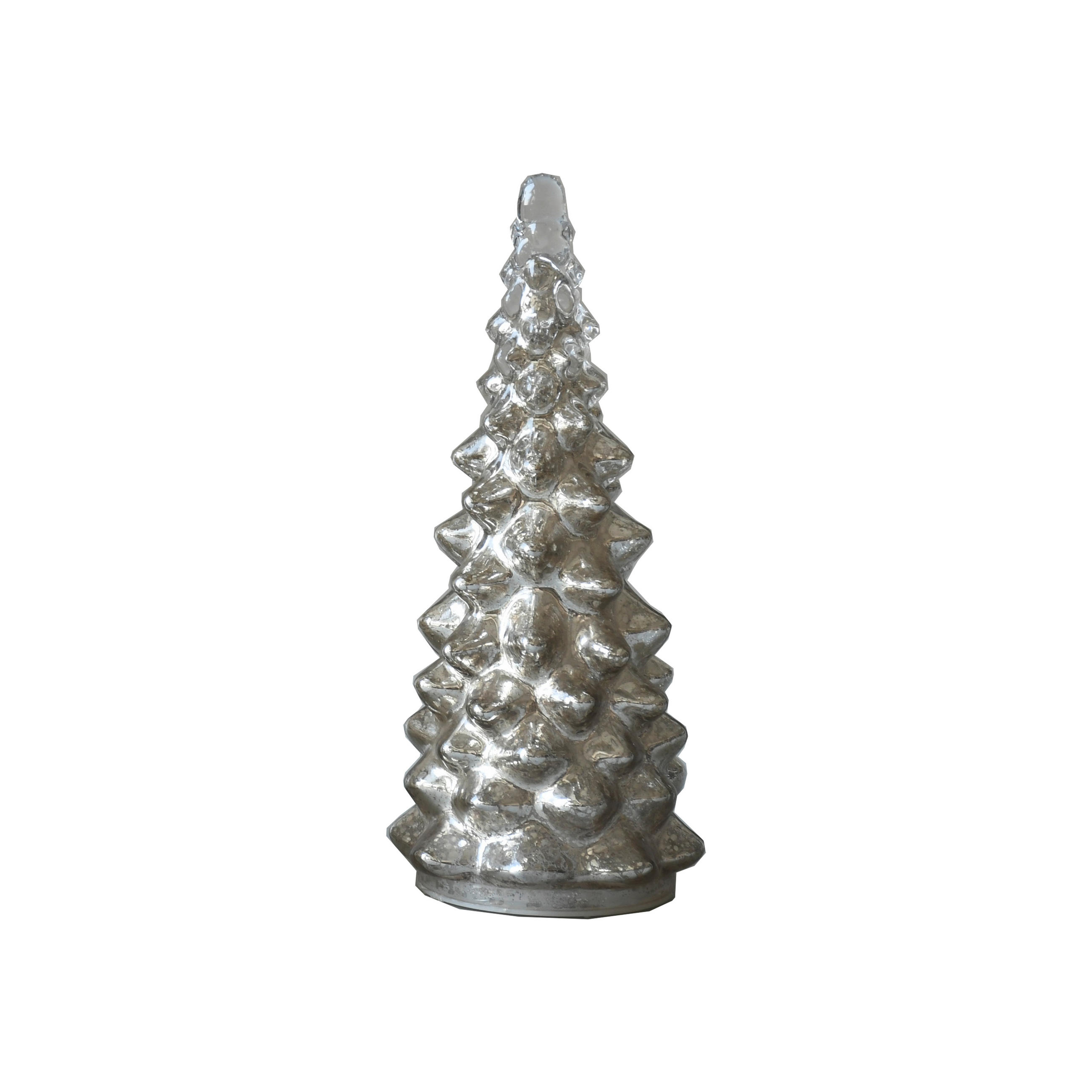 DEKOBAUM  - Silberfarben, LIFESTYLE, Glas (11/25cm) - X-Mas