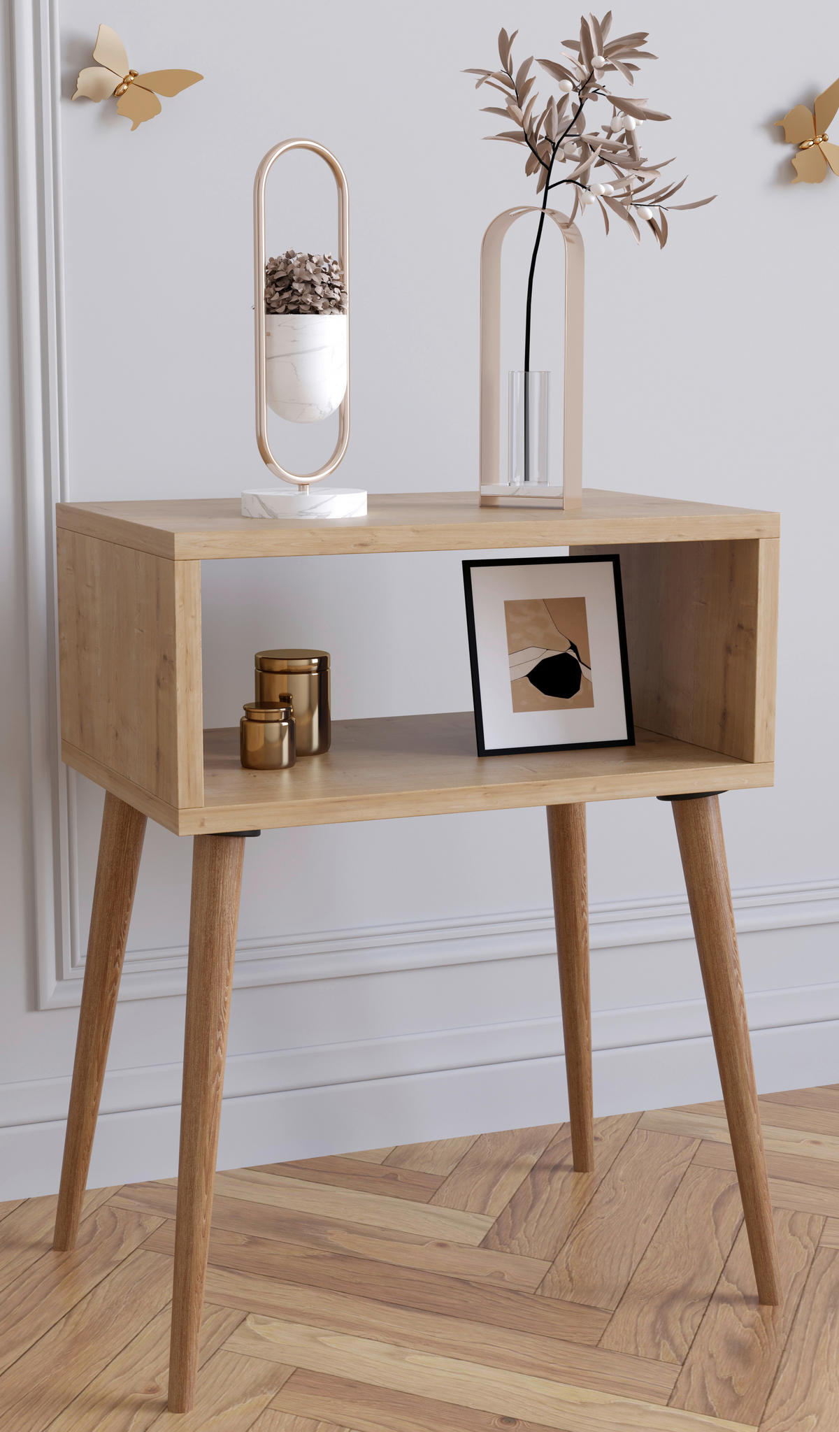 NACHTTISCH 44,5/60/30 cm  - Honigeiche, MODERN, Holzwerkstoff (44,5/60/30cm) - MID.YOU
