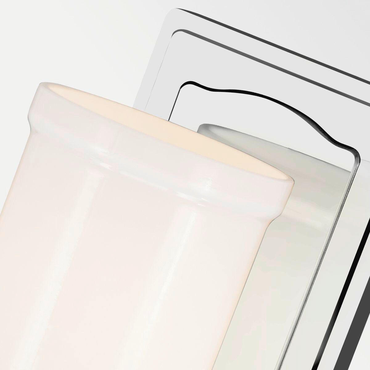 WANDLEUCHTE Kichler 30,5/12,7/15,9 cm  - Chromfarben, KONVENTIONELL, Glas/Metall (30,5/12,7/15,9cm) - Elstead Lighting