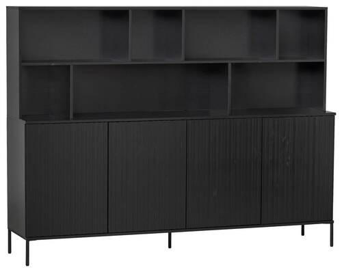 BUFFET 200/150/44 cm  in Schwarz  - Schwarz, Design, Holz/Holzwerkstoff (200/150/44cm) - Ambia Home