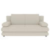 SCHLAFSOFA in Mikrofaser Creme  - Creme/Schwarz, KONVENTIONELL, Kunststoff/Textil (212/93/90cm) - Carryhome