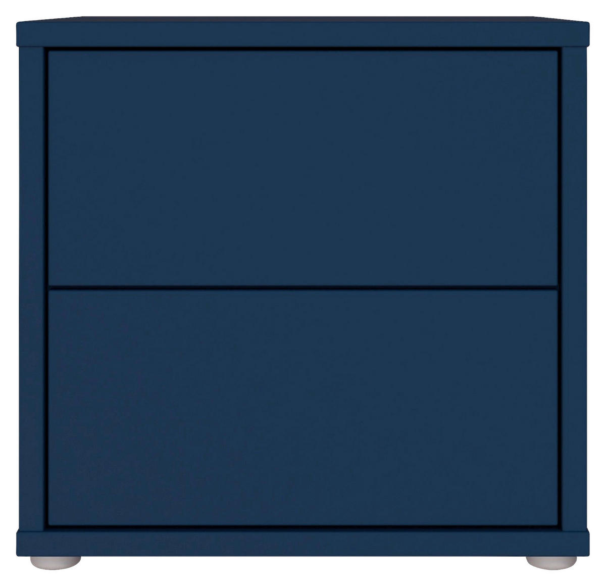 NACHTSCHRANK 50/48/42 cm  - Silberfarben/Dunkelblau, Trend, Holzwerkstoff/Kunststoff (50/48/42cm) - Carryhome