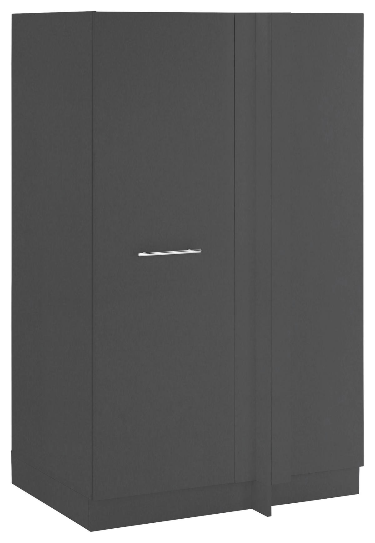 MEHRZWECKSCHRANK 100/162/68 cm  in Anthrazit  - Chromfarben/Anthrazit, Design, Holzwerkstoff/Kunststoff (100/162/68cm)